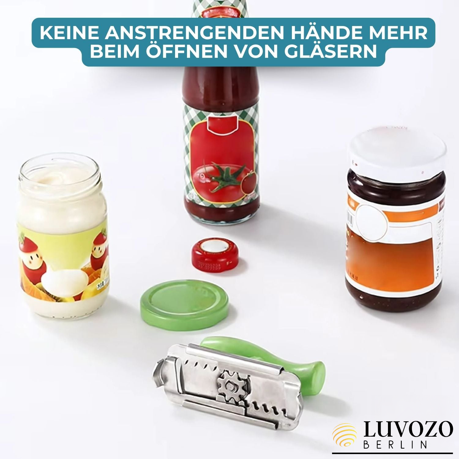 1+1 GRATIS | EasyGripPro™ - Öffnen Sie mühelos Gläser und Flaschen! [Letzter Tag Rabatt]