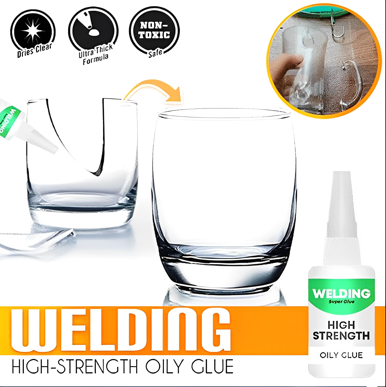 Laatste dag 1+1 gratis ⏰ - Lovandi EasyGlue™ - Hoogwaardige laslijm op oliebasis 